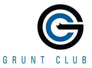 Grunt Club logo featuring a stylized “G” with a tugboat silhouette in the center, representing a maritime industry organization.