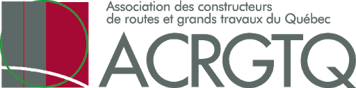 ACRGTQ logo representing the Association des constructeurs de routes et grands travaux du Québec, a Quebec-based road and heavy construction industry group.