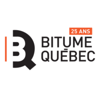 Bitume Québec 25th anniversary logo, representing the Quebec asphalt industry association.